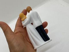 Porcelain Bride & Groom Cake Topper – Figurine Wedding, Engagement Party Decor #
