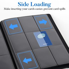 Premium 9 Pocket Card Binder For 540 Fabmaker Pu Cover Trading Card Binder