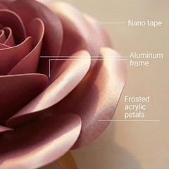 3D Rose Paper Flowers with Butterflies