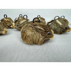 8 Pottery Barn Natural Straw Bunny Rabbit Place Card Holders Spring New w/ Tags