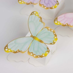 12 ASSORTED Paper Butterfly Party Favor BOXES Events Home Decorations Supplies