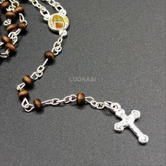 US 12 Lady Guadalupe Rosary Silver Cap Glass Jar Baby Shower Baptism Party Favor
