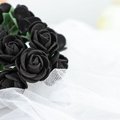 4″ Faux ROSES ARTIFICIAL FOAM FLOWERS Stems Party Event Wedding DIY Decorations