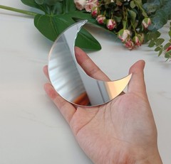 20 Pcs Acrylic Moon Place Card Celestial Wedding Semi Circle Blanks Silver