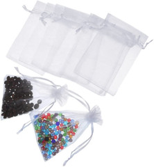 Bolsas De Organza Para Regalos Y Dulces 100Pc Ideal Para Bodas Fiestas Y Navidad