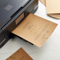 96 Sheets Brown Kraft Cardstock Paper 176GSM for 8.5 x 11 inches, brown