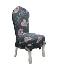 Chair Cover Ruffle Edge Home Spandex Dining Chair Cover Vintage Seat Cover