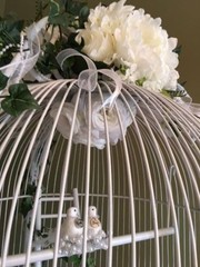 French Victorian Large Bird Cage 6 ft (Approx) Wedding Card Holder