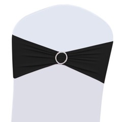 25/50/100PCS Spandex Stretch Chair Cover Sashes Bows Wedding Party Decoration