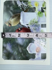 Gold Foil Program Wedding Invitation Card W Picture Photo Corner Cutout Top Fold