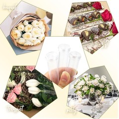 Vials for Flower Arrangements 2.8 Inch Floral Water Tubes Clear, 30 Pack