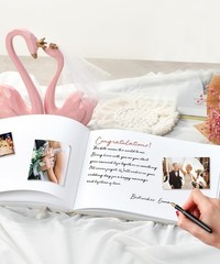 Classic Guest Book for Weddings & Showers – 10×7 Inches of Cherished Memories