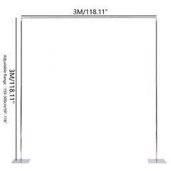3x3m/3x6m Telescopic Heavy Duty Pipe and Drape Kit Wedding Backdrop Stand SALE