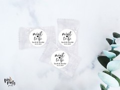 Mint to Be Wedding Stickers, Wedding Mint Favor Stickers, 108 Qty, Bridal Labels