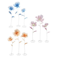 3PCS Giant Artificial Flower Decor for Wedding Background Artificial Flowers