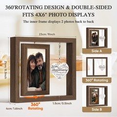 20th Anniversary Picture Frame Gifts for Wife Husband Couple Him Her Men Wome…