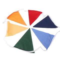 Multicolor Fabric Banner 10M for Party For Birthday Wedding Decoration