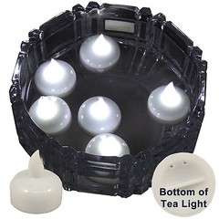 FREESH 6X Waterproof LED Floating Tealight Flameless Candle Wedding Party WHITE