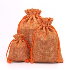 10/20/30pcs Wedding Imitation Hemp Favour Gift Bags Jewelry Drawstring Pouch