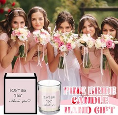 6 Pcs Bridesmaid Proposal Gifts I Can’t Say I Do Without You Candles