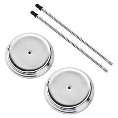 2PCS Receipt Holder Spike, Bill Fork, Check Spindle, Ticket Stabber Silver