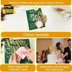 Rustic Wedding Cake Toppers Bride and Groom – Boho Mr and Mrs Cake Topper, Wood
