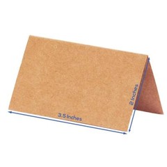 Place Cards For Weddings 100count Kraft Table Name Cards Blank Rustic Tent Cards