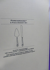 Lenox Forevermore Two-Piece Dessert Cake Serving Set w/Original Box