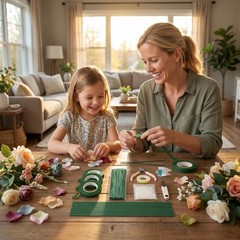 DIY Floral Art Tool Set for Handmade Flower Crafting in Elegant Colorful Design