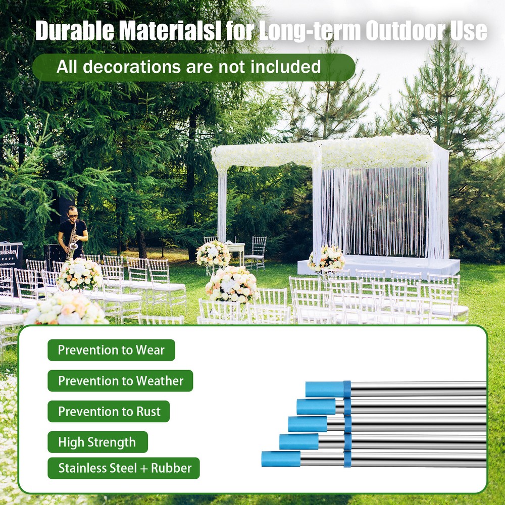 10’x50′ Backdrop Stand Pipe Kit,Background Support System Curtain Frame HOT NEW