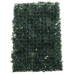 6 × Artificial Silk Flower Wall Panels 24 × 16 In White & Green Floral Backdrop