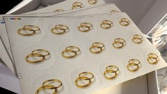 💌 Thanks a Ton (of Love) – Wedding Thank You Cards w Env | Elegant Gold | Qt 46