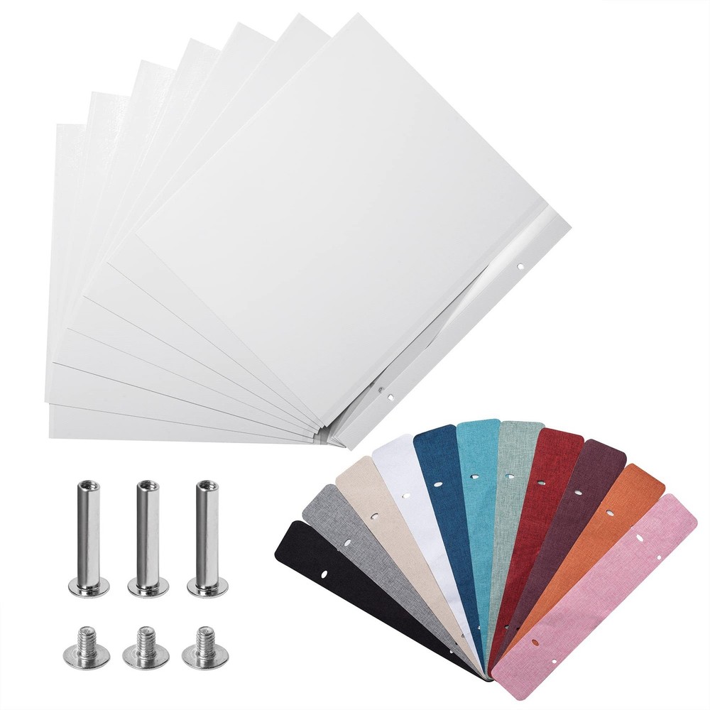 Photo Album Self Adhesive Scrapbook Refill Pages for 11×10.8 inch Photo Album…