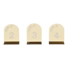 20 Pcs Wedding Table Numbers, Acrylic Table Number with Stands 1-20 Printed