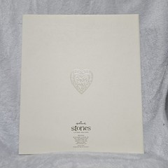 Vintage HALLMARK Stories Embossed Keepsake Wedding Photo Album Binder Ivory