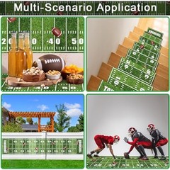2Packs Football Floor Runner, 10ft x 2ft Football Party Supplies, Football