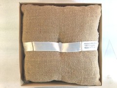 STUDIO HIS & HERS Burlap & Lace Floral Ring Pillow 604900