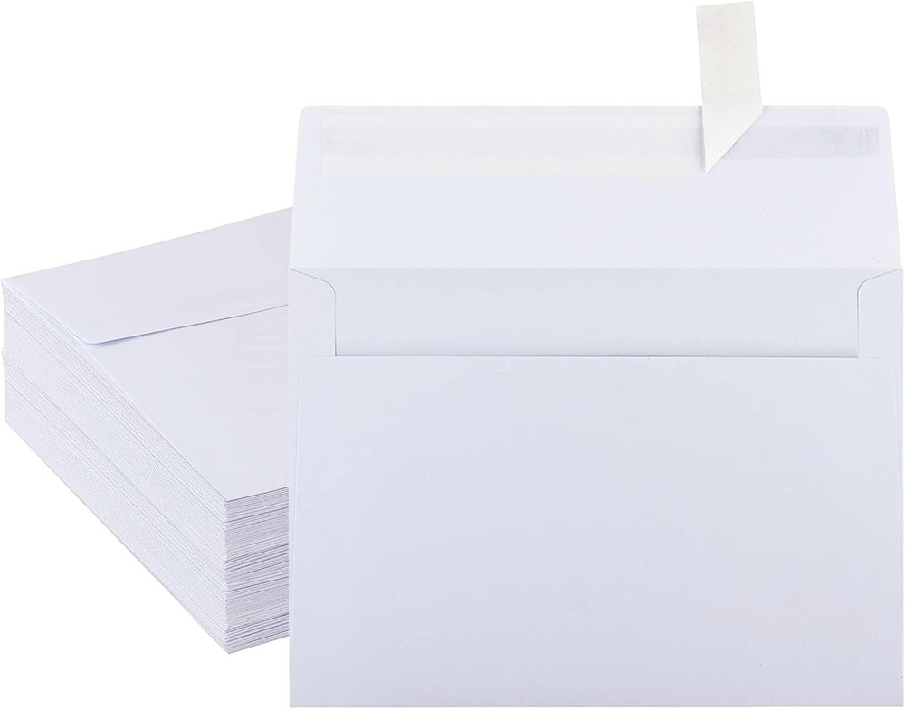 50 Pack White Envelopes 4 x 6 Inch Envelopes,A4 Envelopes, 4X6,
