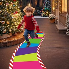 Tinideya 118 x 39 Inches Candy Party Decorations Candy Cane Polyester Carpet …