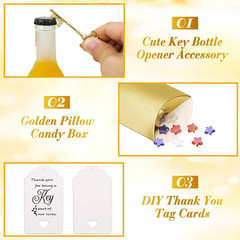 100 PCS Skeleton Key Bottle Opener,Wedding Favors for Guests,Wedding Gifts for G