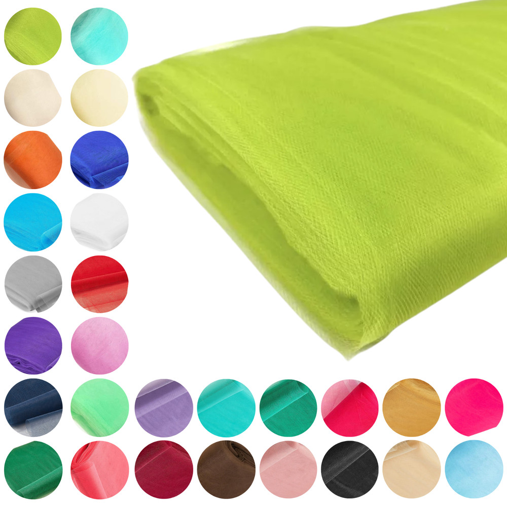 Tulle Fabric Roll – 54 Inch by 40 Yards (120FT), Lightweight & Sheer