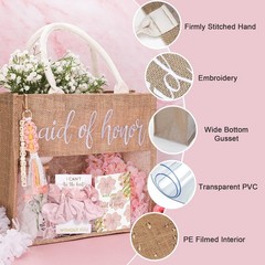 Maid of Honor Proposal Gifts,Will You Be My Maid of Honor Glass Cup Tote Bag …