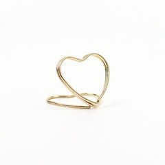 Gold 10 Sign Holders 1″ Heart Metal Place Card Table Number Stands Party Events