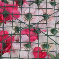 4pc Silk Flower Wall Panels 60 × 40 cm Artificial Floral Backdrop Wedding