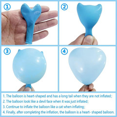 50 6-Inch Pink Color Heart Shaped Latex Balloons for Valentines Day,Propose Marr
