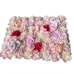 20 Pcs Artificial Silk Flower Wall Panels Wedding Party Venue Decors Wall Panels