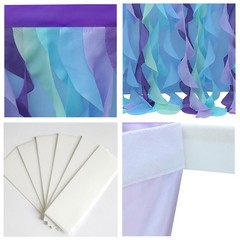 Table Skirts for Rectangle Table Decors Table Skirting Cover Baby Shower Wedding