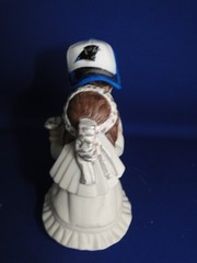 New Carolina Panthers Kissing Bride & Groom Wedding Cake Top figurine with cap