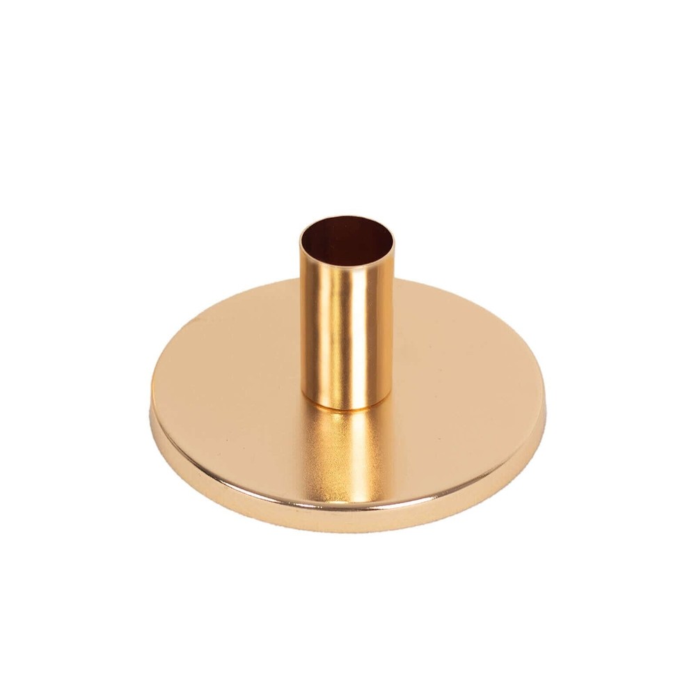 2 Gold Metal Taper Candle Holders Wedding Party Events Favors