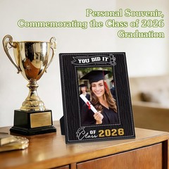 FLYAB Class of 2026 Picture Frame – Graduation Gifts You Did It Portrait Phot…